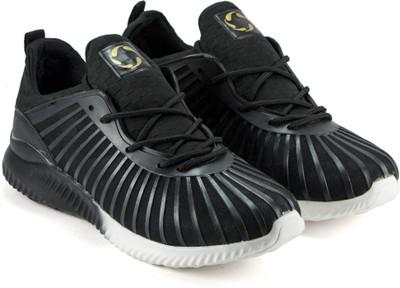 

DeVEE Star Alfa Rebound Black Running Shoes For Men(Black