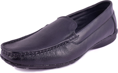 

Trendy Session Genuine Leather Slip On For Men(Black