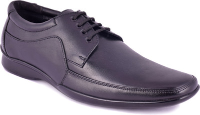 

Trendy Session Genuine Leather Lace Up For Men(Black