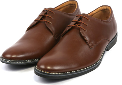 

icebull leather JEF049 Lace Up For Men(Brown