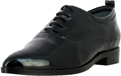 

Saint G Black Leather Lace Up For Women(Black