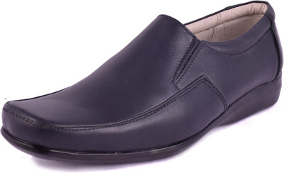 

Trendy Session Genuine Leather Slip On For Men(Black