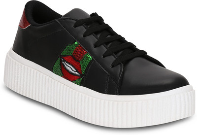 

Get Glamr Audrey Sneakers For Women(Black