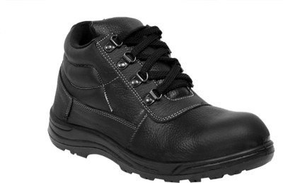 

JK Port Men New Safety Shoe with Steel Toe Boots For Men(Black