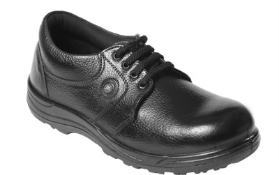 JK Port Men New Safety Shoe with Steel Toe Casuals For Men(Black