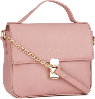 

Miss CL By Carlton London Women Evening/Party Pink PU Sling Bag