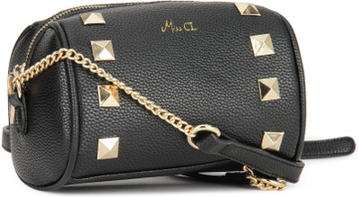 

Miss CL By Carlton London Women Evening/Party Black PU Sling Bag