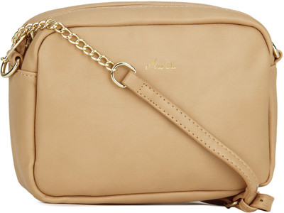 

Miss CL By Carlton London Women Evening/Party Beige PU Sling Bag