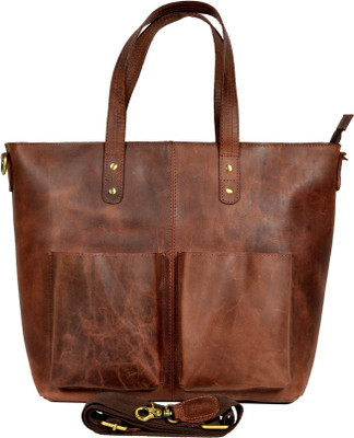 

Adimani Women Casual Brown Genuine Leather Tote