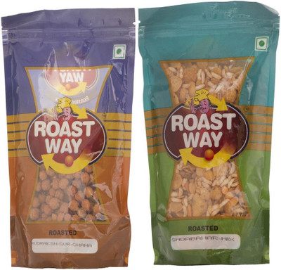 

Roast Way Rudraksh Gur Chana & Sadabahar Mix Roasted Namkeen(400 g, Pack of 2)