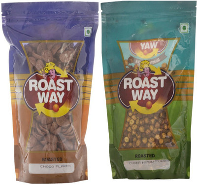 

Roast Way Chana Nimbu Podina & Choco Flakes Roasted Namkeen(400 g, Pack of 2)