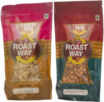 

Roast Way Chana Hing Jeera & Chana Jor Garam Roasted Namkeen(400 g, Pack of 2)