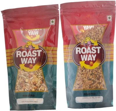 

Roast Way Navratan Mix & Oats N Alsi Mix Roasted Namkeen(10 g, Pack of 2)