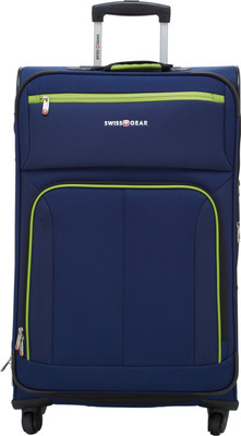

Swiss Gear " Spinner Navy/Green Expandable Check-in Luggage -  inch(Blue