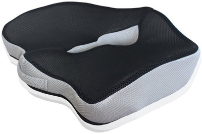 

Care365 Coccyx Memory Foam Cushion Back Support(Black, Grey
