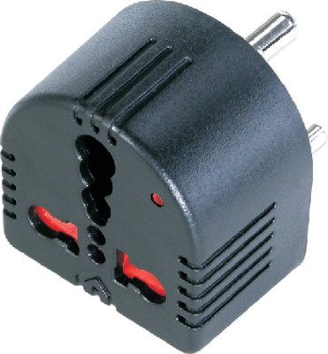 

MX Converts 230 Volts 5 Ampere to 230Volts 15 Amperes 3 Pin Conversion Plug with Child Safety Shutter & with Indicator 1 Socket Surge Protector(Black)