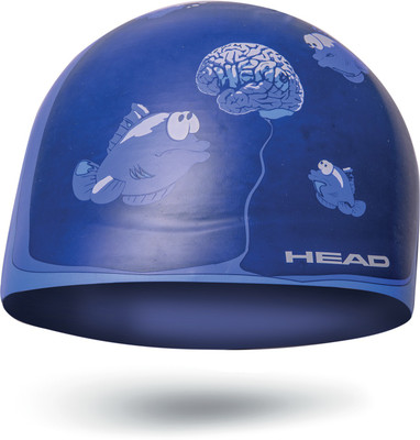

Head Silicone Sketch Swimming Cap(Purple, Pack of 1), Violet