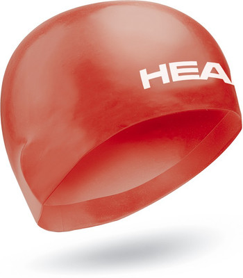 Head 3D Racing Swimming Cap(Red, Pack of 1)