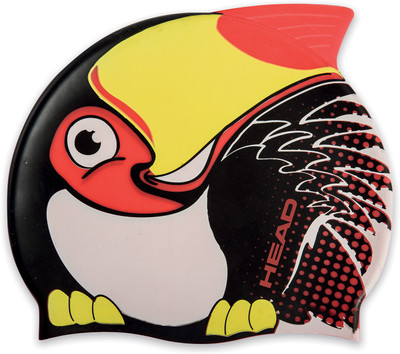 

Head Meteor Swimming Cap(Black, Pack of 1), Red black