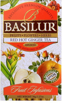 

Basilur Tea Basilur-20-teabag-RedhotGinger Ginger Green Tea Bags(36 g, Box)