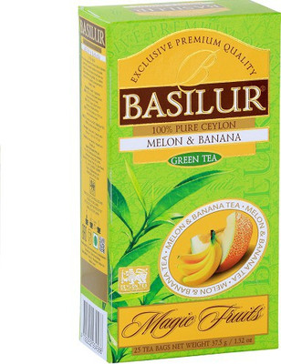 

Basilur Tea Basilur-25teabag-Melon&Banana Banana Green Tea Bags(38 g, Box)