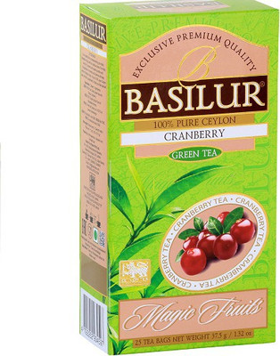

Basilur Tea Basilur-25teabag-Cranberry Cranberry Green Tea Bags(38 g, Box)