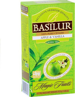 

Basilur Tea Basilur-25teabag-Apple&Vanilla Apple, Vanilla Green Tea Bags(38 g, Box)