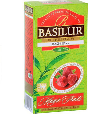 

Basilur Tea Basilur-25teabag-Raspberry Raspberry Green Tea Bags(38 g, Box)