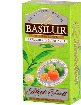 

Basilur Tea Basilur-25teabag-Earlgrey&Mandarain Bergamot Orange Green Tea Bags(38 g, Box)
