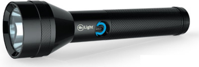 

Mr Lights 2300 Meters Rechargeable Metal Alloy flashlight with 3.5 Hours back up CREE LED Cobra Series Micro USB chargeable Torch(Black : Rechargeable)