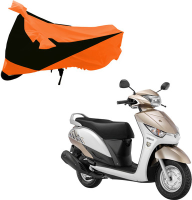 Purpleheart Two Wheeler Cover for Yamaha(Ray Z, Black, Orange)