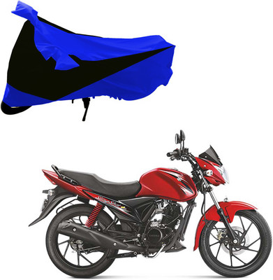 Purpleheart Two Wheeler Cover for Suzuki(Sling Shot Plus, Black, Blue)
