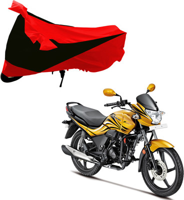 Purpleheart Two Wheeler Cover for Hero(Passion Xpro, Black, Red)