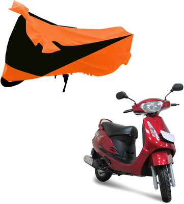 Purpleheart Two Wheeler Cover for Mahindra(Duro DZ, Black, Orange)