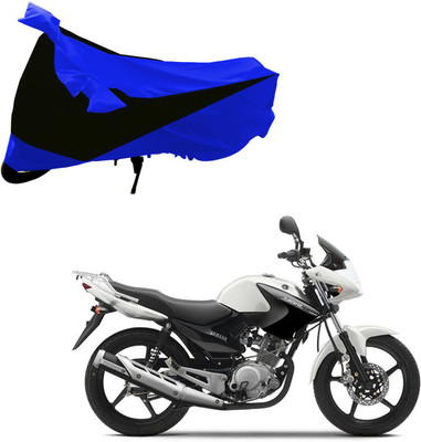 Purpleheart Two Wheeler Cover for Yamaha(YBR 125, Black, Blue)