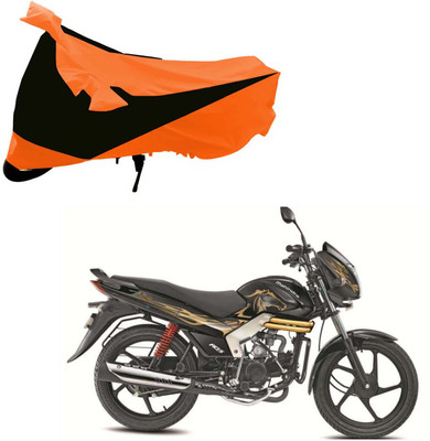 Purpleheart Two Wheeler Cover for Mahindra(Centuro, Black, Orange)