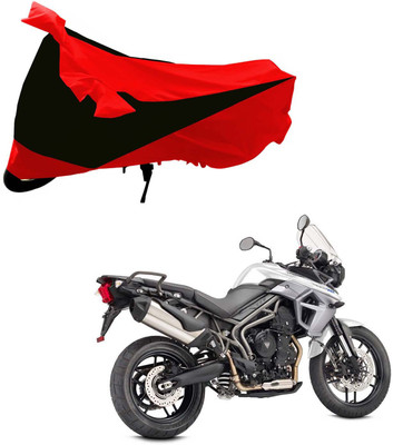 Purpleheart Two Wheeler Cover for Triumph(Tiger 800 XR, Black, Red)