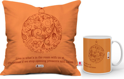 

Indigifts Cushion, Mug Gift Set