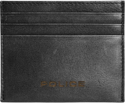 

Police Men Black Genuine Leather Card Holder(6 Card Slots)