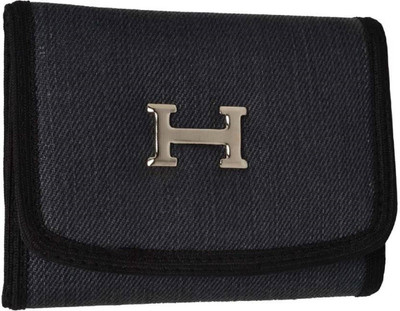 

Poland Boys Blue Denim Wallet(5 Card Slots), Black'