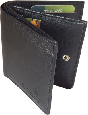 

Orbit Men Black Genuine Leather, Fabric Wallet(9 Card Slots)