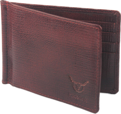 

Hidelink Men Brown Genuine Leather Money Clip(8 Card Slots)