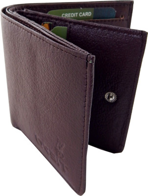 

Orbit Men Brown Genuine Leather, Fabric Wallet(9 Card Slots)