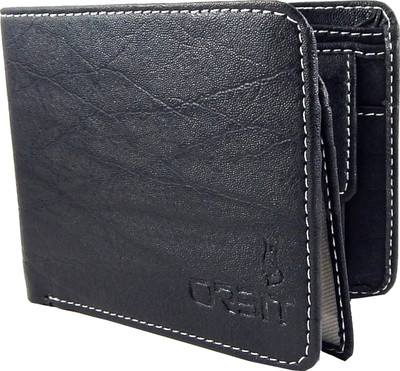 

Orbit Men Black Genuine Leather, Fabric Wallet(6 Card Slots)
