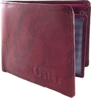 

Oster Men Maroon Genuine Leather, Fabric Wallet(6 Card Slots)
