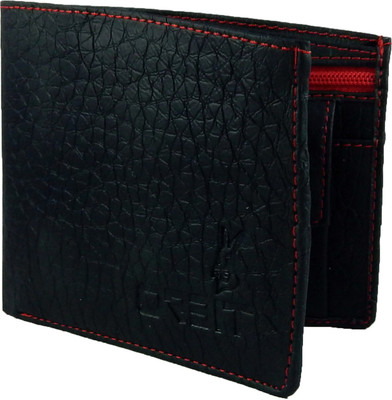 

Orbit Men Black Genuine Leather, Fabric Wallet(3 Card Slots)