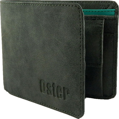 

Oster Men Green, Blue Genuine Leather, Fabric Wallet(7 Card Slots), Blue;green