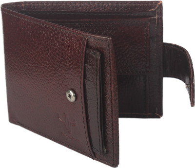 

Krosshorn Men Brown Genuine Leather Wallet(6 Card Slots)