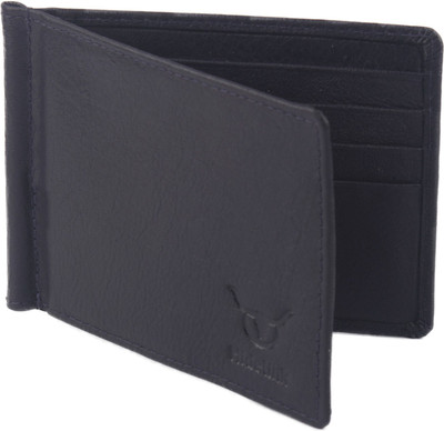 

Hidelink Men Blue Genuine Leather Money Clip(8 Card Slots)