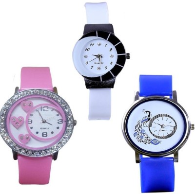 Miss Perfect Diamond studded letest collaction with beautiful attractive peacock S09P41 Watch - For Women Watch  - For Women   Watches  (Miss Perfect)